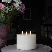 Bild LED Blockljus 'Flamme 3' H13cm