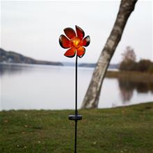 Bild Solcellsdekoration 'Melilla Blomma' Amber