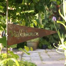 Bild Vimpel 'Välkommen' Rost
