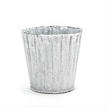 Bild Skår zinkkruka, mattvit D10cm