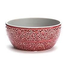 Bild Dekor skål, bordeaux D17cm