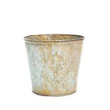 Bild Bologna Metallkruka M Pvc Grön D15cm