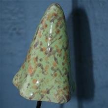 Bild Svamp i Stengods, Toppig- Grön 11x7cm