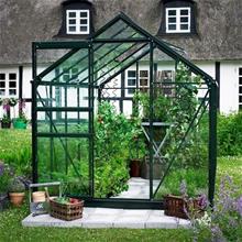 Bild Växthus 'Popular 66' Härdat Glas - Svart