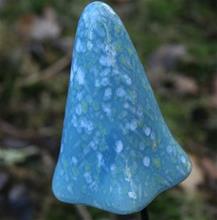 Bild Svamp i Stengods, Toppig- Blå 11x7cm