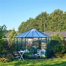 Bild Växthus 'Atrium 9m2' Härdat Glas - Grön