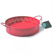 Bild Bricka m. handtag, Allium-  Hallonröd