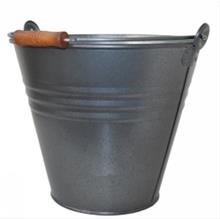 Bild Hink Antik Zink Med Trähandtag Dia 30 cm 10 L