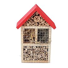 Bild Insektshotell Rött Tak 19x9x29cm