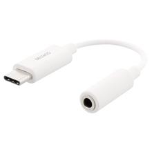 Bild Deltaco USB-C till 3,5 mm adapter, stereo 11cm