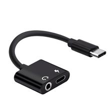 Bild USB-C 3.5mm + USB-C ljudadapter / Splitter