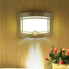 Bild Vägglampa rörelsedetektor - LED batteridriven