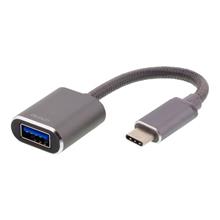 Bild USB-C 3.1 till USB-A OTG adapter, rymdgrå