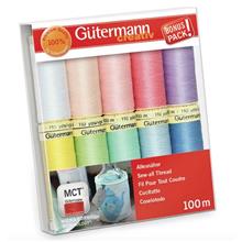 Bild Gütermann Sytrådsset 10-pack 100m Pastell Polyester