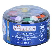 Bild Vattenfärger 36 färger