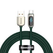 Bild Baseus Display USB - USB-C 5A 2 m Grön
