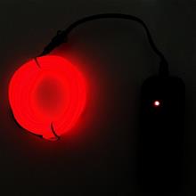 Bild Batteridriven Led Glowstrip Neon slinga 3 Meter - Röd