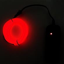 Bild Batteridriven Led Glowstrip Neon slinga 3 Meter - Röd