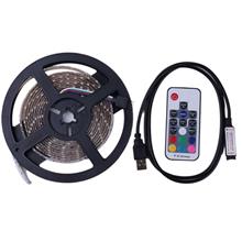 Bild RGB Led Slinga USB med fjärrkontroll - 3 meter Vattentät