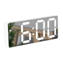 Bild LED Väckarklocka med vita siffror - Vit