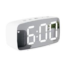 Bild LED Väckarklocka Arc med vita siffror - Vit