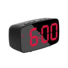Bild LED Väckarklocka Arc med röda siffror - Svart