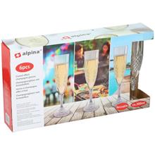 Bild Alpina Champagneglas i plast 6-pack