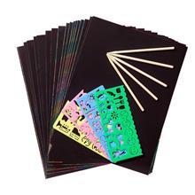 Bild Rainbow Scratch Art Papper