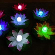 Bild Flytande LED belysning Lotusblomma för Pool & Spabad - 3färgad
