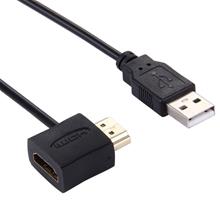 Bild Adapter HDMI hona + HDMI hane till USB 2.0 Hane
