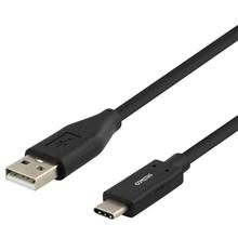 Bild Deltaco USB-A till USB-C-kabel 1m - Svart