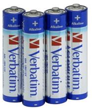 Bild 4-Pack AAA Verbatim Högkvalitétsbatterier