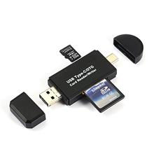 Bild 3i1 Minneskortläsare USB/MicroUSB/USB Typ C