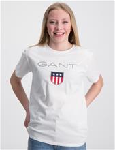 Bild Gant, GANT SHIELD SS T-SHIRT, Vit, T-shirts till Tjej, 134-140 cm