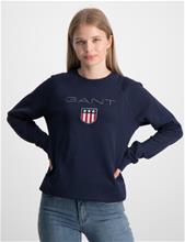 Bild Gant, GANT SHIELD C-NECK SWEAT, Blå, Tröjor/Sweatshirts till Tjej, 146-152 cm