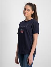 Bild Gant, GANT SHIELD SS T-SHIRT, Blå, T-shirts till Tjej, 176 cm