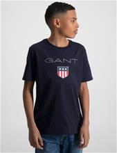 Bild Gant, GANT SHIELD SS T-SHIRT, Blå, T-shirts till Kille, 134-140 cm