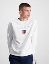 Bild Gant, GANT SHIELD C-NECK SWEAT, Vit, Tröjor/Sweatshirts till Kille, 134-140 cm