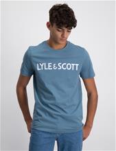 Bild Lyle & Scott, Lyle & Scott Text Tee, Blå, T-shirts till Kille, 10-11 år