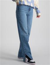 Bild Gina Tricot Young, Straight 90s slit jeans, Blå, Jeans till Tjej, 134 cm