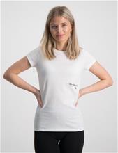 Bild Calvin Klein, MONOGRAM OFF PLACED T-SHIRT, Vit, T-shirts till Tjej, 14 år