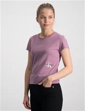 Bild Calvin Klein, MONOGRAM OFF PLACED T-SHIRT, Lila, T-shirts till Tjej, 14 år