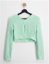 Bild Gina Tricot Young, Y cosy cardigan, Grön, Tröjor/Sweatshirts till Tjej, 158-164 cm