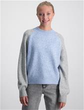 Bild Grunt, Dette Knit, Blå, Tröjor/Sweatshirts till Tjej, 158-164 cm