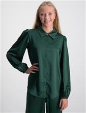 Bild Grunt, Danella Satin Shirt, Grön, Toppar/Blusar till Tjej, 158-164 cm