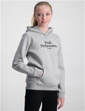 Bild Peak Performance, Jr Original Hood, Grå, Huvtröjor/Hoodies till Tjej, 170 cm