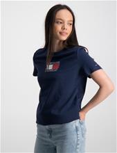 Bild Tommy Hilfiger, TAPE GRAPHIC TEE S/S, Blå, T-shirts till Tjej, 14 år