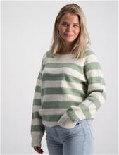 Bild Grunt, Gigi Stripe Knit, Grön, Tröjor/Sweatshirts till Tjej, 158-164 cm