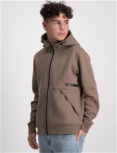 Bild Sail Racing, JR RACE ZIP HOOD, Brun, Huvtröjor/Hoodies till Kille, 140 cm