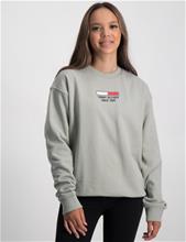 Bild Tommy Hilfiger, FLAG LOGO SWEATSHIRT, Grå, Tröjor/Sweatshirts till Tjej, 14 år